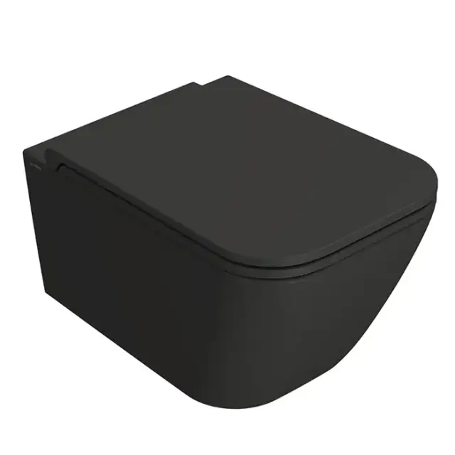 Globo Stone Унитаз подвесной 52х36см., безободковый, с системой скрытого крепежа, цвет: Smoke