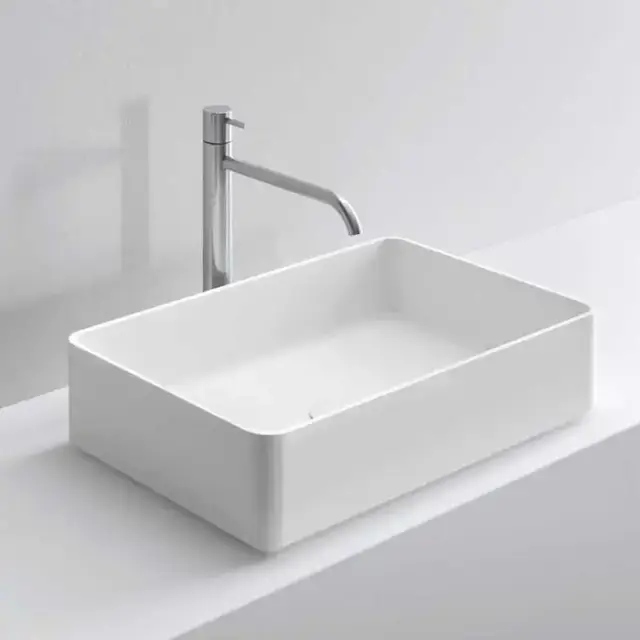 NOORTH milldue edition Раковина 58х37х13 см, без отв., накладная, цвет: белый