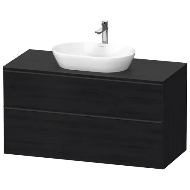 Duravit D-Neo Тумбочка подвесная 64.4x120x55 см, раковина, 2 ящика, цвет: Black Oak