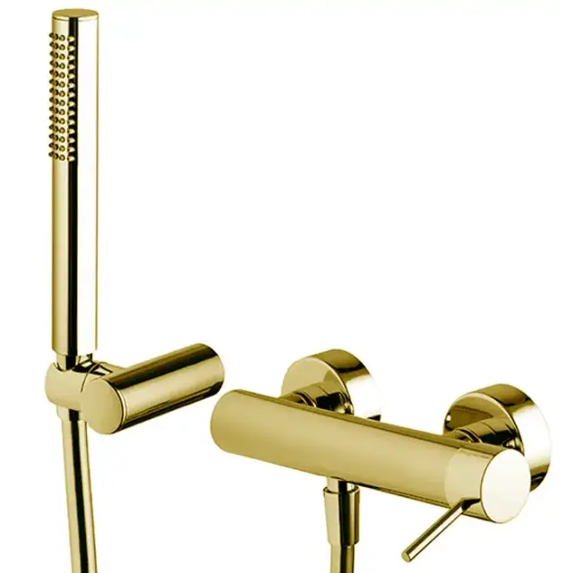 Fima Carlo Frattini Spillo Up Смеситель для душа, настенный, с ручным душем, цвет: золото