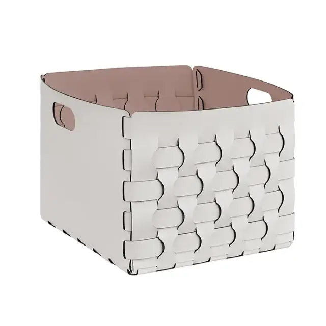 ADJ Корзинка Dubai, 35x40xH30 см., цвет: устричный/пепельная роза
