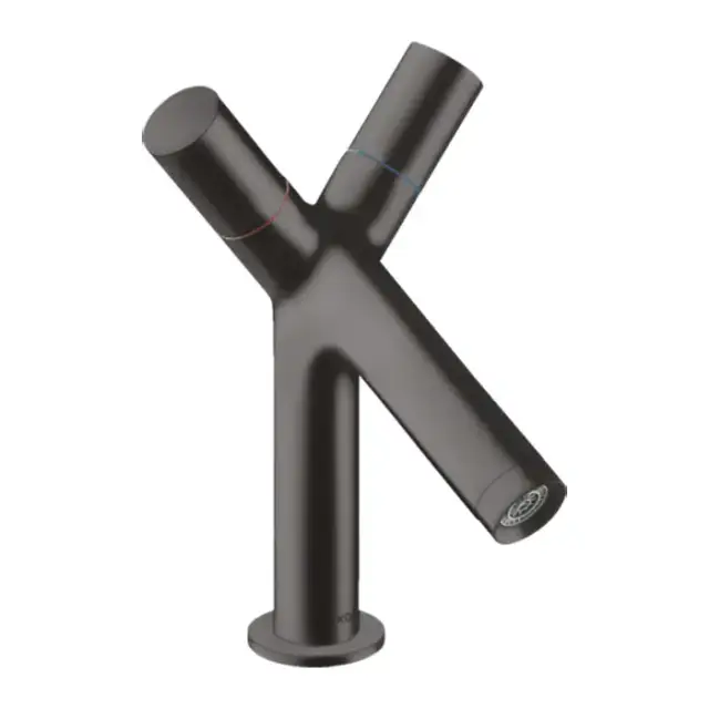 Axor Starck Cмеситель для раковины 80, на 1 отв., с донным клапаном, цвет: шлифованный черный хром