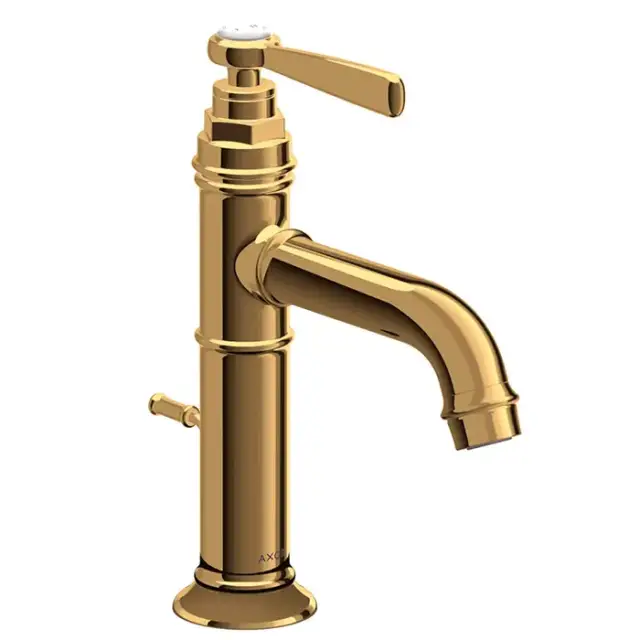 Axor Montreux Смеситель для раковины, на 1 отв., излив 147мм, с донным клапаном, цвет: полированное золото