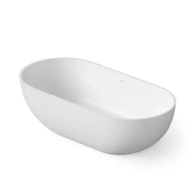 Dea Design Shadow Ванна 155х77х52см., отдельностоящая, Solid Surface, цвет: White №18