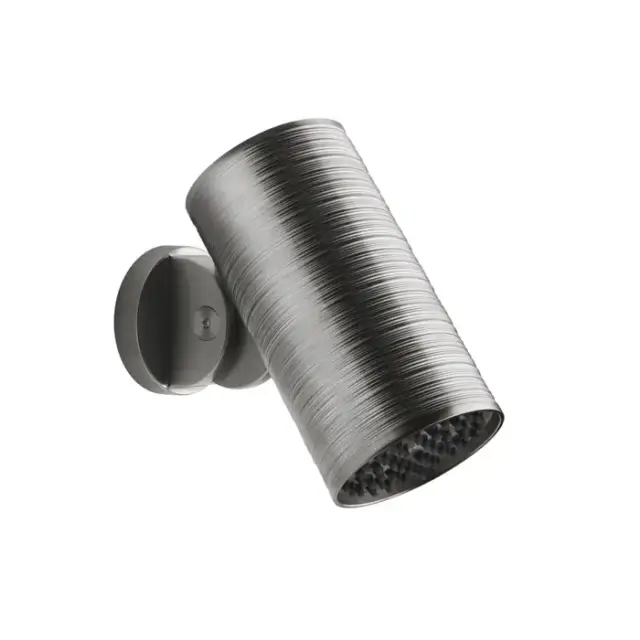 Gessi 316 Trame Верхний душ &Oslash;7.9см., с настенным креплением, тропический ливень, цвет: Steel Brushed