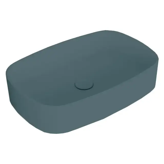 Simas Foriu Раковина накладная 60х40х13cм., без отв., цвет: Navy matt