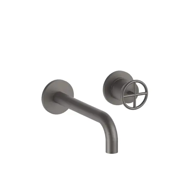 Fantini Fontane Bianche Смеситель для раковины, настенный, цвет: Matt Gun Metal PVD