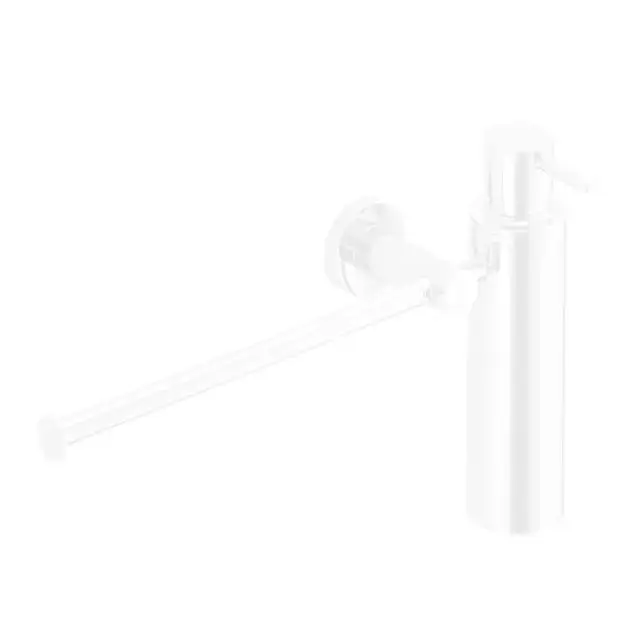 Colombo Plus Полотенцедержатель с дозатором для жидкого мыла, подвесной, цвет: белый матовый