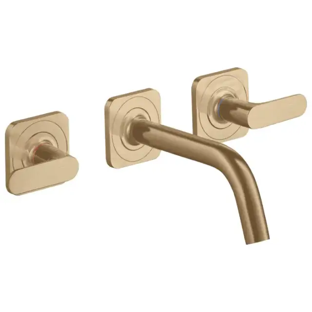 Axor Citterio M Смеситель для раковины, встраиваемый, излив: 16.6см., цвет: шлифованная бронза