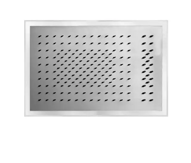 Fantini Acqua Zone Верхний душ 50х35см, двойной дождь, поток,светодиоды, хромотерапия, цвет: Блестящая натуральная сталь