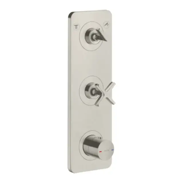 Axor Citterio E Смеситель для душа, термостатический на 2 выхода, цвет: сталь