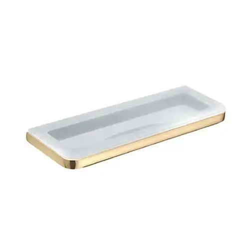 Colombo Lulu Мыльница подвесная, цвет: PVD золото/матовое стекло