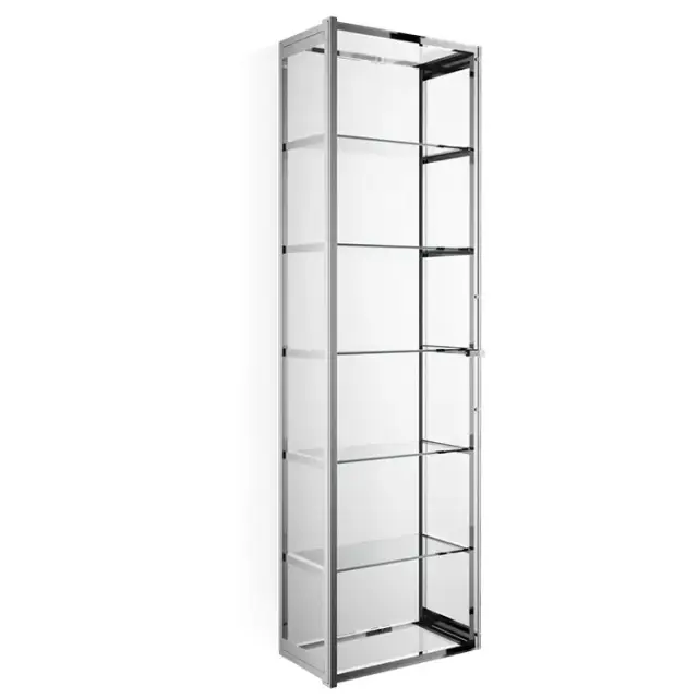 Decor Walther Glas S 4 Шкафчик подвесной 35x19x120см, стекло прозрачное, цвет: хром