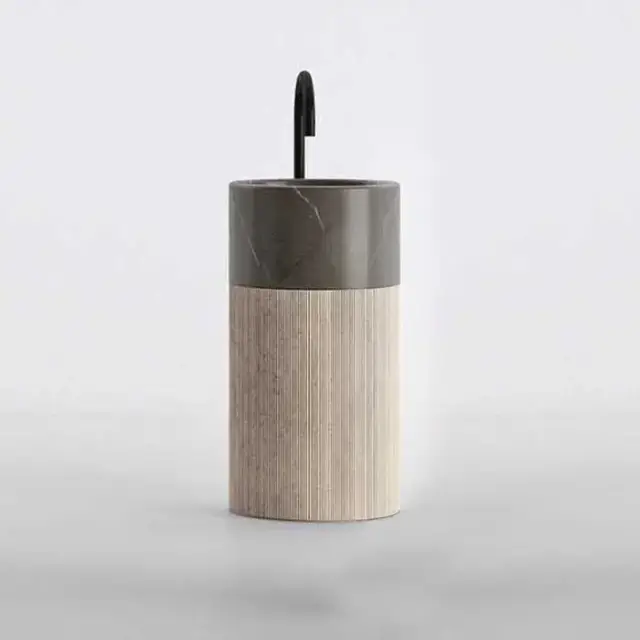 NOORTH milldue edition ROMA III Раковина 45х88 см, без отв., напольная, без перелива, с донным клапаном, цоколь фрезерованный Moka Cream, цвет: Moka Cream/Grafite