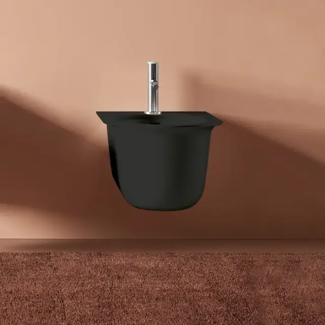 Artceram Chic Биде подвесное 38х53см., с 1 отв., цвет: черный матовый