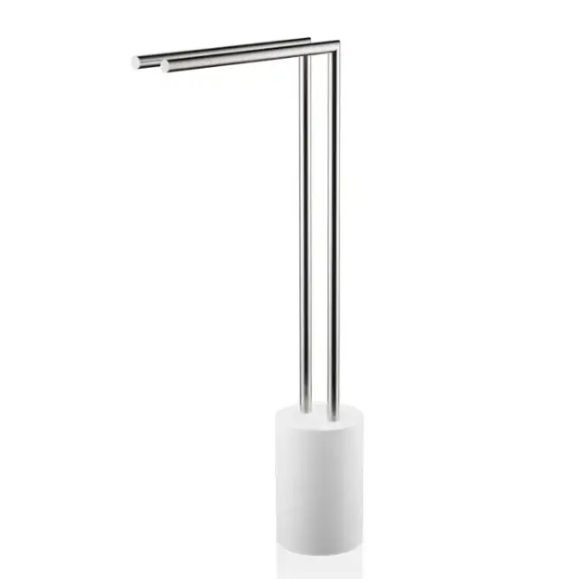 Decor Walther Stone HT2 Полотенцедержатель  41xh81см, напольный, цвет: белый / матовая сталь
