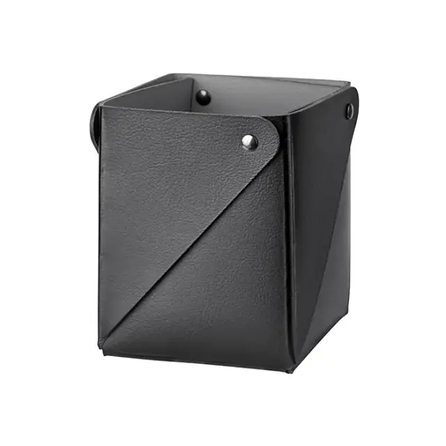 Colombo Adj Стаканчик MIU 8x8хH10.5см., настольный, цвет: черный/серый