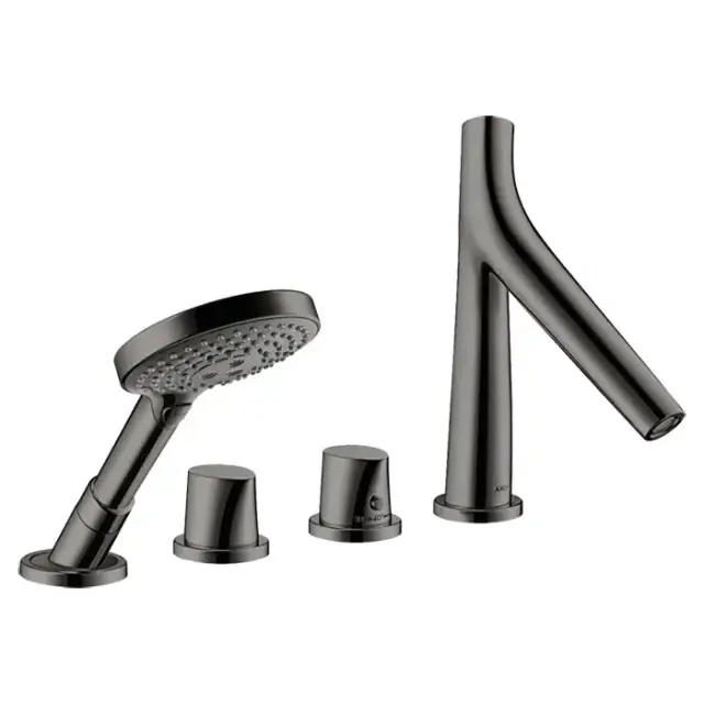 Axor Starck Organic Смеситель для ванны, термостатический, цвет: полированный черный хром