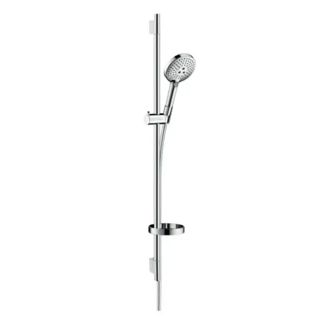 Hansgrohe Raindance Select S Душевой набор: штанга 90см., ручной душ 120, 3jet (Rain, RainAir, WhirlAir), EcoSmart, мыльница, шланг, цвет: хром