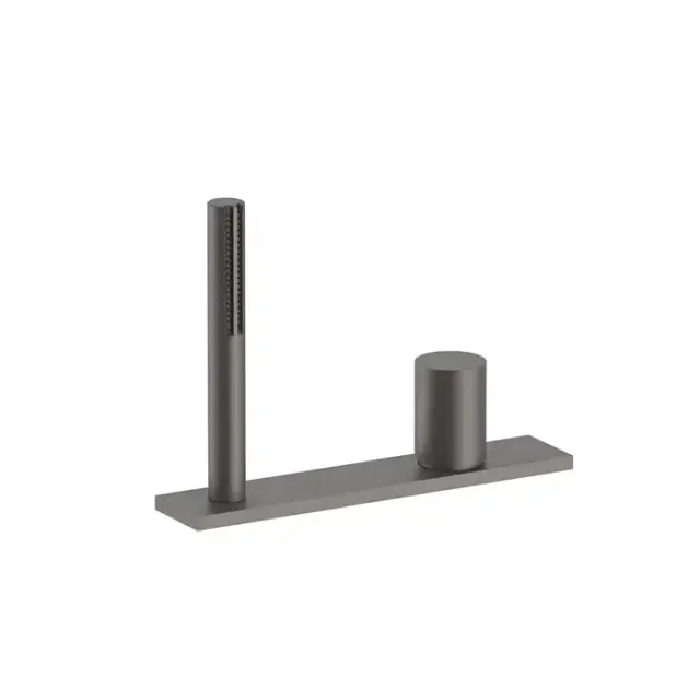 Fantini Milano Смеситель для ванны, набортный, без излива, цвет: Matt Gun Metal PVD