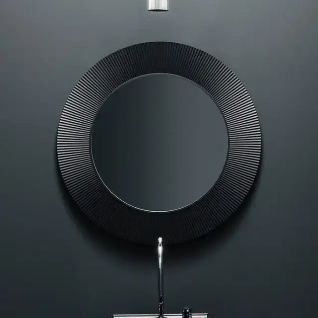 Laufen Kartell Зеркало круглое d=78см, настенное, без подсветки, цвет: черный