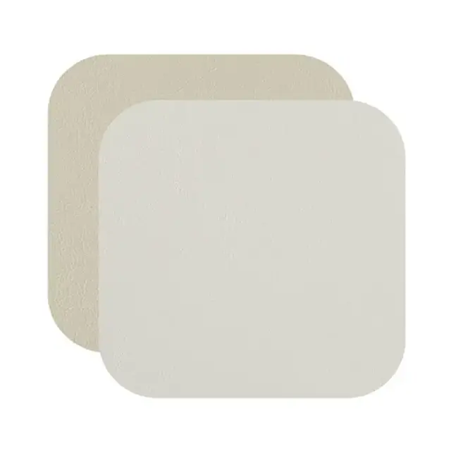 ADJ Костер 12x12см., квадратный, натуральная кожа, цвет: белый/панна котта