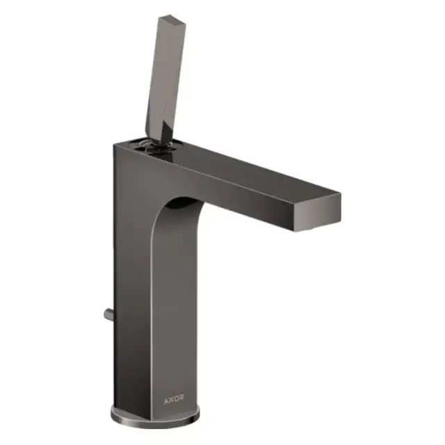 Axor Citterio, Смеситель для раковины 160, на 1 отв., с донным клапаном, цвет: полированный черный хром