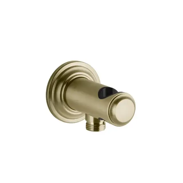 Gessi Venti20 Подвод воды с держателем ручного душа, цвет: Brushed Brass PVD