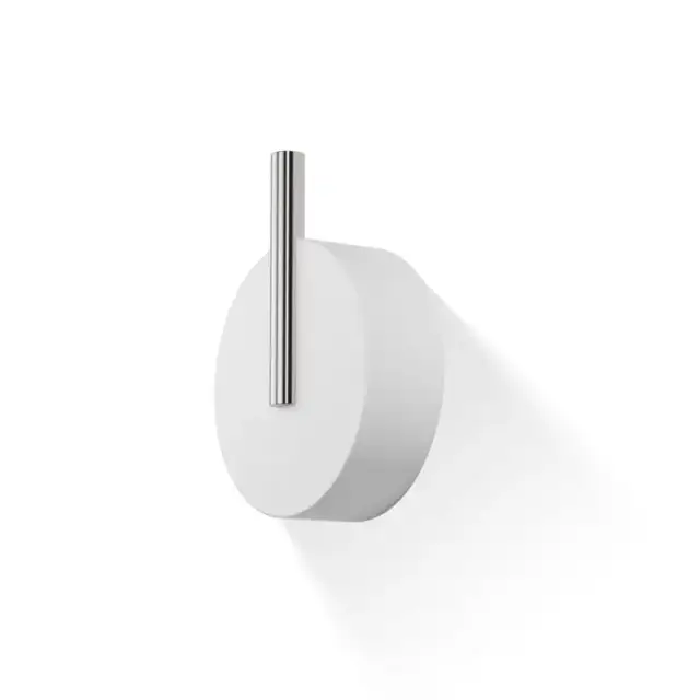 Decor Walther Stone WHG Крючок подвесной, цвет: белый / сталь матовая