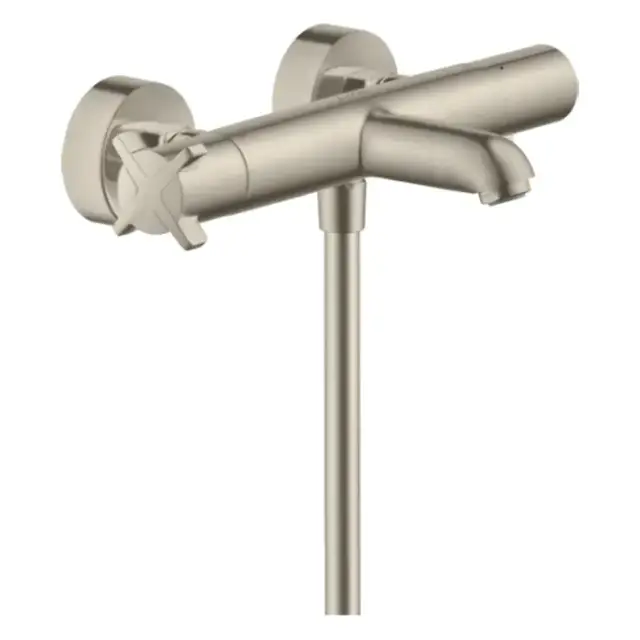 Axor Citterio E Смеситель для ванны, термостатический, настенный, цвет: шлифованный никель