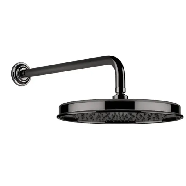 Gessi Venti20 Верхний душ &Oslash;32.8см., с настенным держателем 38.9см., цвет: Black Metal PVD