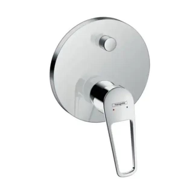 Hansgrohe Novus Loop Однорычажный смеситель для ванны, с рукояткой-петлей, скрытый монтаж, внешняя часть, цвет: хром