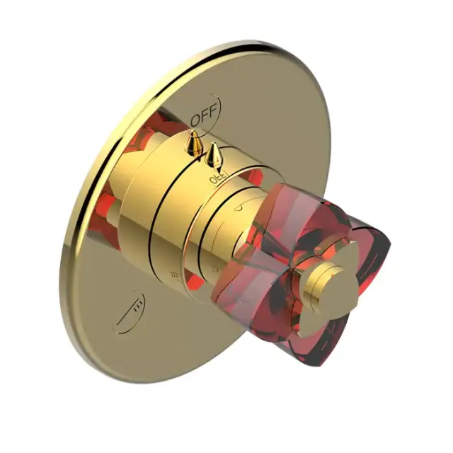 THG Petale De Cristal Rouge Переключатель встраиваемый, внешняя часть, цвет: полированное золото