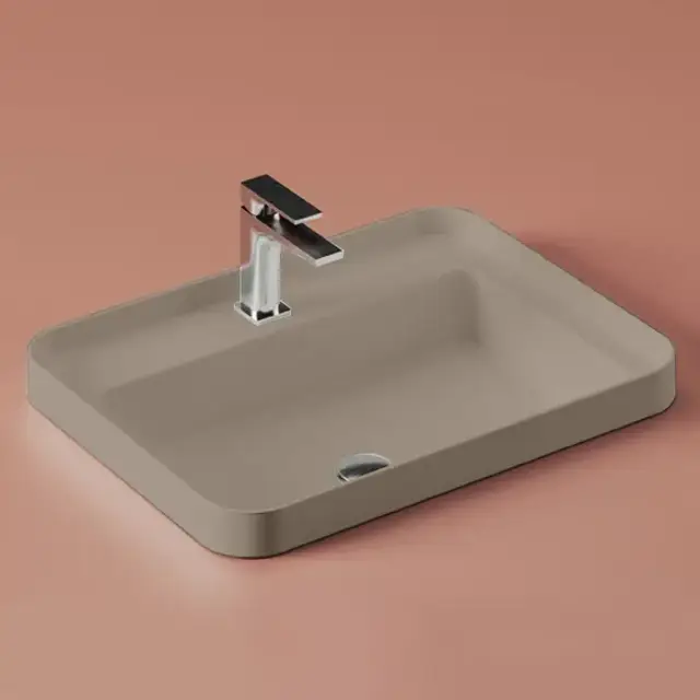 Artceram Fuori Scala Раковина 60х45 см, встраиваемая, с 1 отв.под смеситель,без перелива, цвет: matera