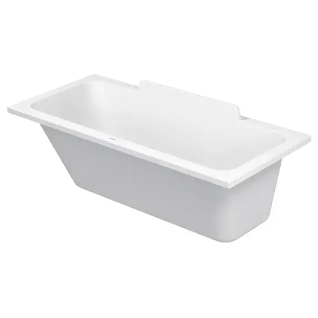 Duravit DuraSquare Ванна 160х70x48см,, прямоугольная, встраиваемая или версия с панелями и ножками, с наклоном для спины слева, цвет белый наклоном для спины справа, цвет: белый