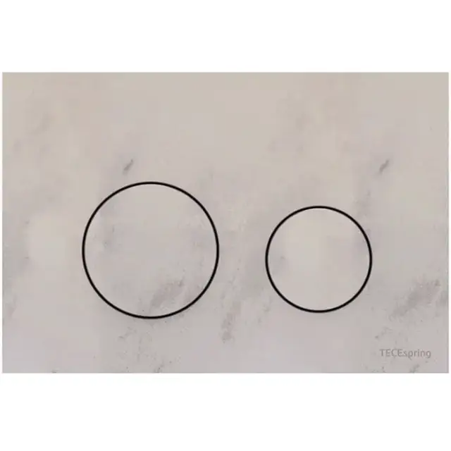 TECEspring Панель смыва для унитаза, из искусственного камня, плоская, цвет: песочно-бежевый