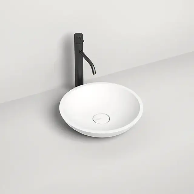 Salini Callista Раковина накладная 37х37х8.5cм, без отв., без перелива, S-Sense, цвет: белый глянцевый