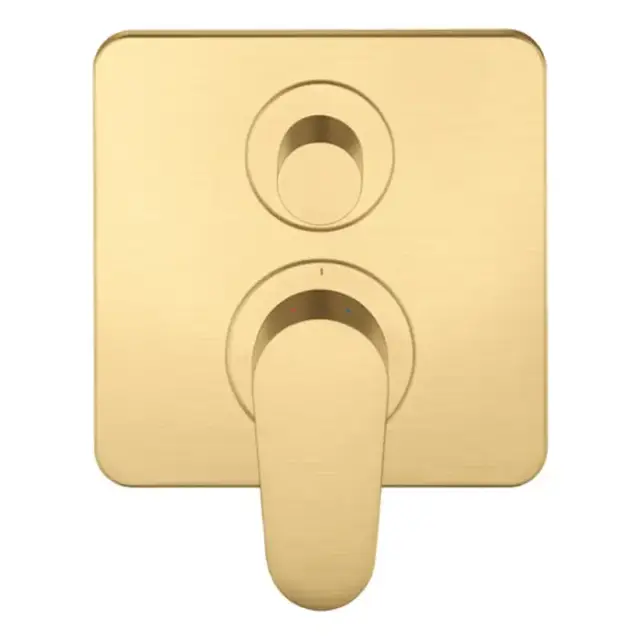 Axor Citterio M Смеситель для ванны, встраиваемый, с переключателем на 2 потока, цвет: шлифованное золото