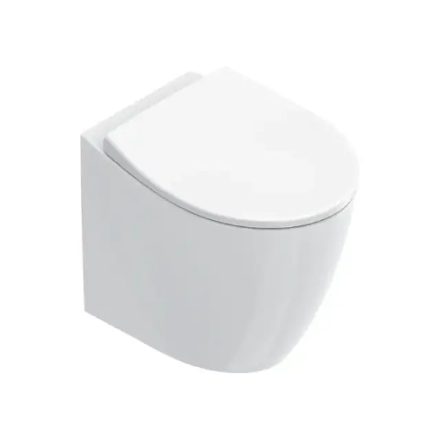 Catalano Italy Унитаз напольный 52х37см., безободковый, смыв Tornado, покрытие Cataglaze+, цвет: белый глянцевый