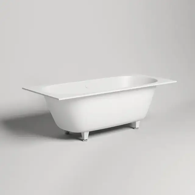 Salini Ornella Axis 170 Ванна встраиваемая,170х70х60cм., прямоугольная ,материал: S-Stone, цвет: белый матовый