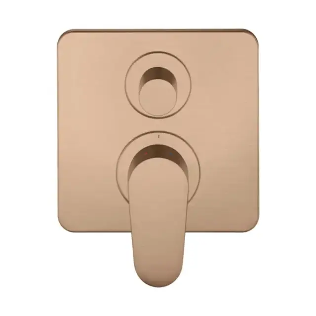 Axor Citterio M Смеситель для ванны, встраиваемый, с переключателем на 2 потока, цвет: шлифованное красное золото