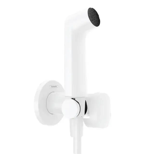 Hansgrohe Bidette E Гигиенический душ со смесителем, держатель, цвет: белый матовый