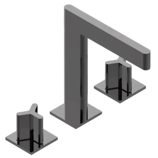 THG Icon-X Metal Смеситель для раковины, 3 отв., с донным клапаном,  цвет: Aranja