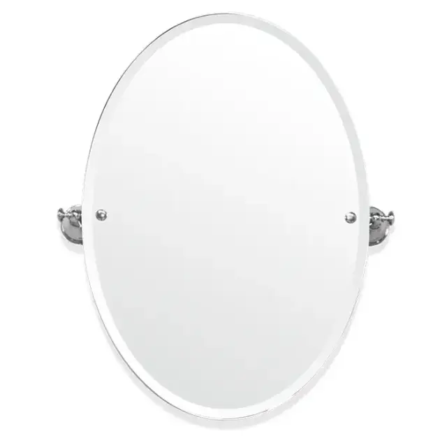 TW Harmony 021, вращающееся зеркало овальное 56х66см, цвет: хром