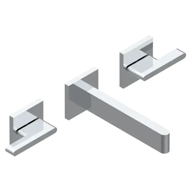 THG ICON-X METAL &Agrave; MANETTES Смеситель для раковины, настенный, цвет: хром