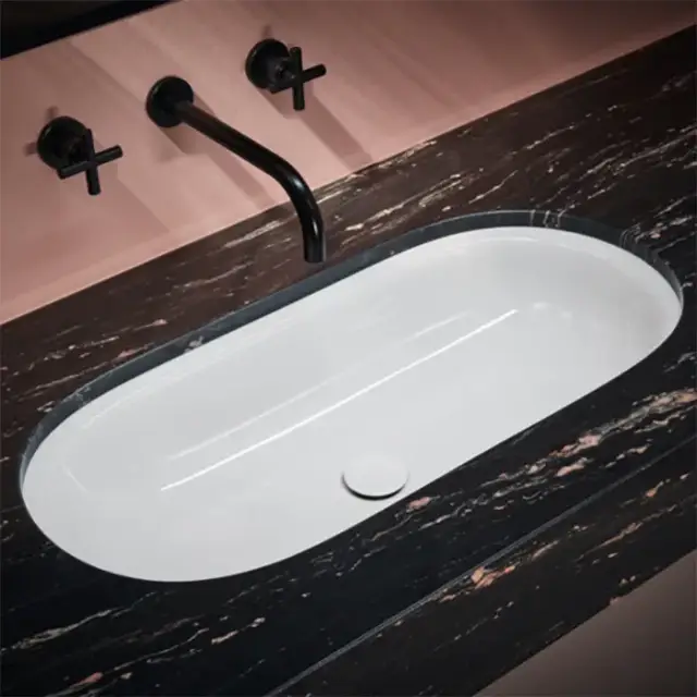 Bette Comodo Раковина 57.4х38х12см., встраиваемая снизу, без отв., без перелива, BetteGlasur&reg; Plus, цвет: белый