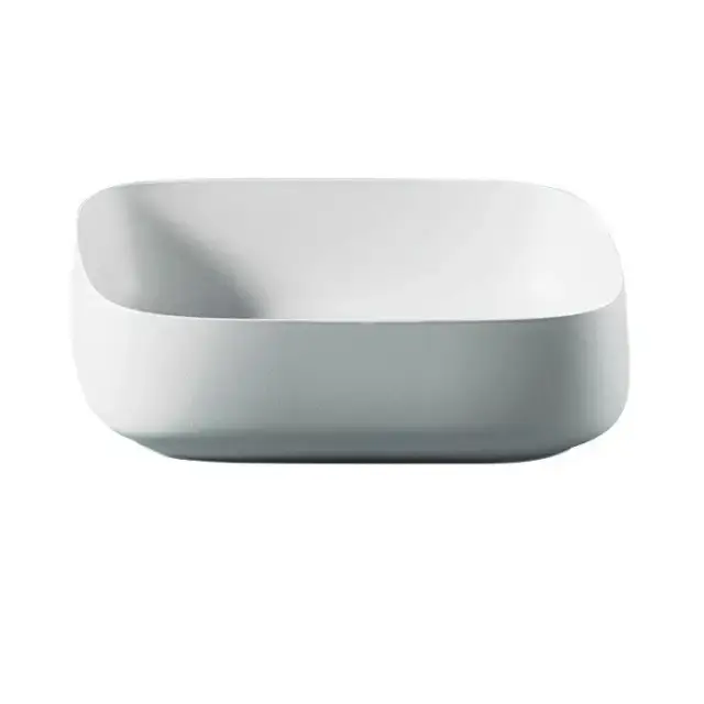 Artceram Cognac Раковина накладная Quadro 55x35 см, saniglaze, цвет: белый матовый