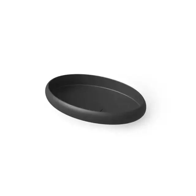 Dea Design Washbasins Раковина 60х40х11.2см., накладная, без отв., Solid Surface, цвет: Black №16