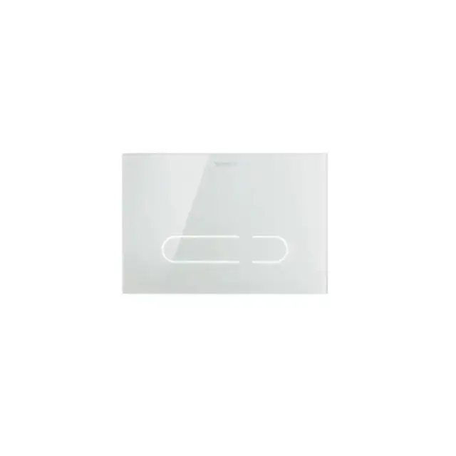 Duravit DuraSystem Клавиша смыва для унитаза 23х15.7см., двойной смыв, бесконтактная, стекло, цвет: белый