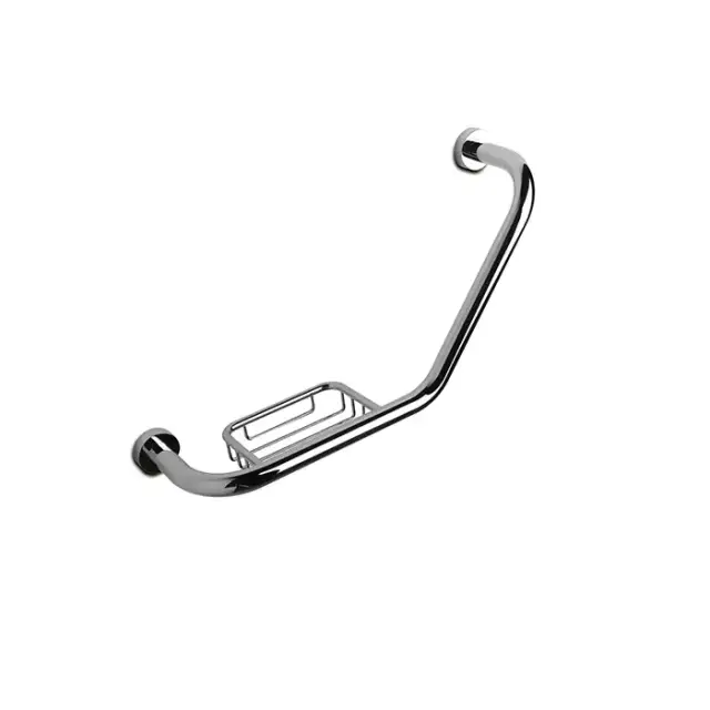 3SC Hotel Поручень 45х11хh24см с мыльницей-сеткой, цвет: хром